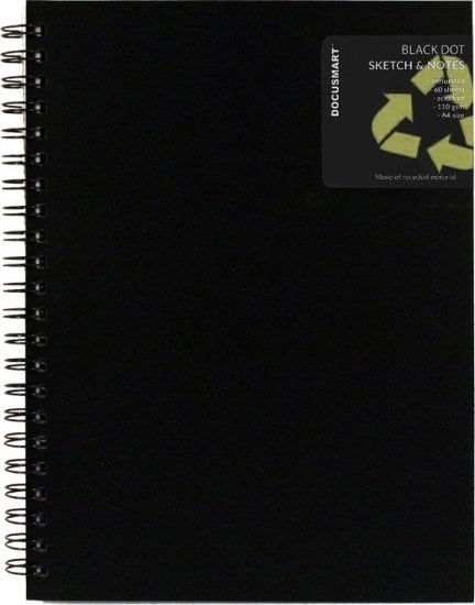 Изображение Skitseblok A4 Med PP Front Sort