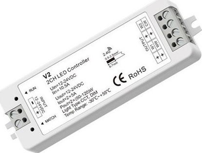 Picture of SKYDANCE V2 valdiklis-imtuvas 12-24V, 2x5A