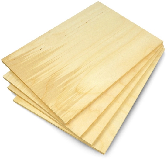 Picture of Sklejka brzozowa - 8mm - format 297x210mm - 4szt.}