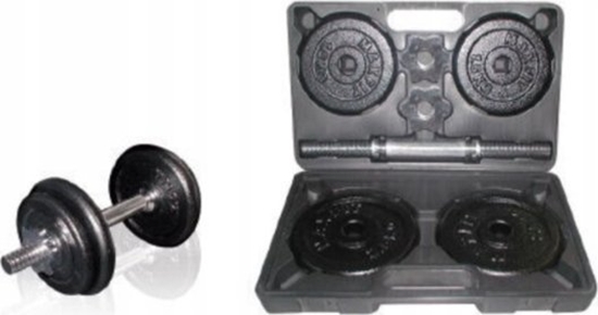 Изображение SKO Cast iron weight dumbbells set with case TOORX 0.75-15 kg