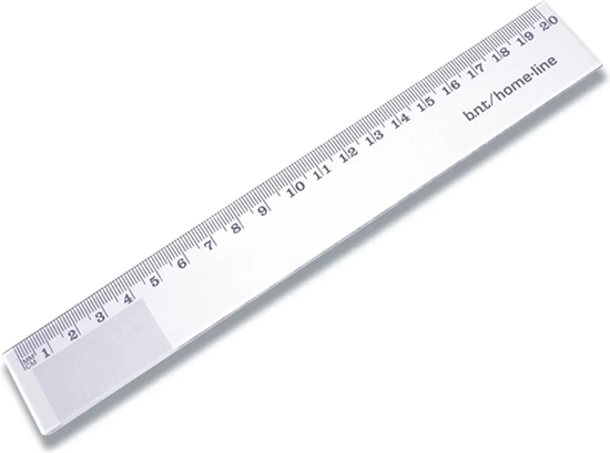 Picture of Skolelineal 20cm Transparent