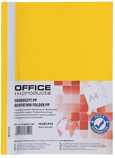 Picture of Skoroszyt OFFICE PRODUCTS, 120/180 mic, PP, óty