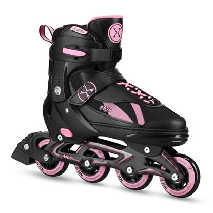 Attēls no Skrituļslidas/Hokeja slidas NH382 IN-LINE SKATES/HOCKEY ICE SKATES SET 2IN1 ENZO PINK SIZE XS(28-31) NILS EXTREME