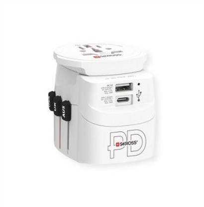 Picture of Skross PRO Light USB AC30PD World Travel Adapter, na cay wiat