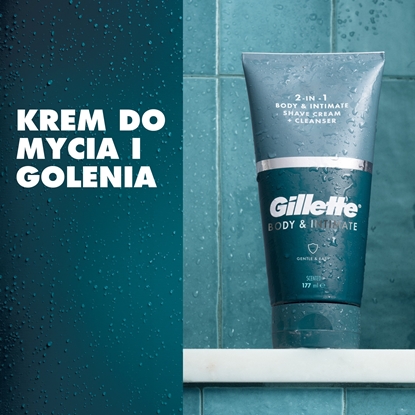 Изображение Skutimosi gelis ir prausiklis intymioms kno dalims Gillette 2-in-1 Body & Intimate, 177 ml