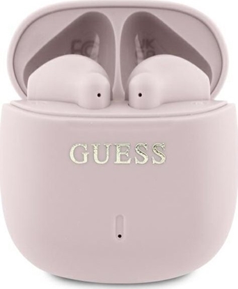 Picture of Suchawki Guess Guess Bluetooth headphones GUTWSJ14ESGP TWS + docking station pink/pink Printed Classic Logo