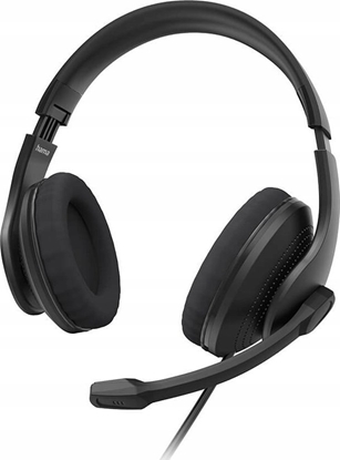 Picture of Suchawki Hama Hama HS-USB300 V2, Headset, Head-band, Office/Call center, Black, Binaural, Button
