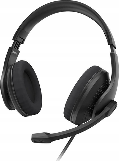 Picture of Suchawki Hama Hama HS-USB300 V2, Headset, Head-band, Office/Call center, Black, Binaural, Button