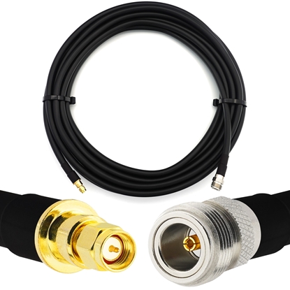 Picture of SMA Male to N Female 3m Flexible Coaxial Cable — LMR400 UF UltraFlex equivalent