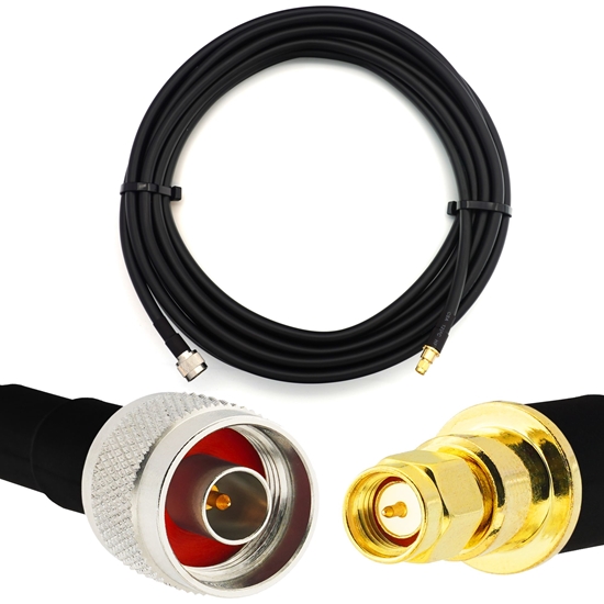 Picture of SMA Male to N Male 15m Flexible Coaxial Cable — LMR400 UF UltraFlex equivalent