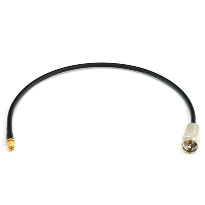 Picture of SMA Male to PL259 50cm UHF CB Radio Flexible Coaxial Cable — HF240 (LMR240 equivalent)