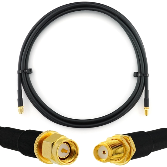Picture of SMA Male to SMA Female 3m Coaxial Cable — HF240 (LMR240 equivalent)