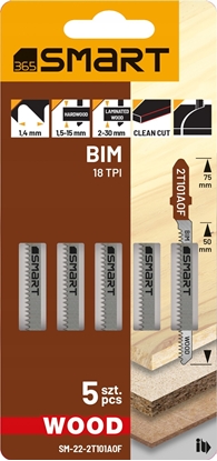 Picture of Smart brzeszczot do wyrzynarki 18tpi wood /5szt./ smart
