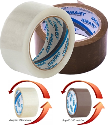 Picture of Smart TAMA PAKOWA SMART 48 MM X 100 M AKRYL, TRANSPARENTNY