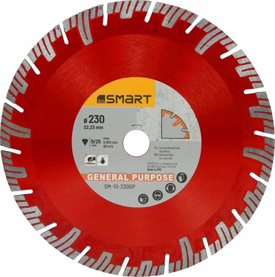 Picture of Smart tarcza diamentowa general purpose 230mm SM-10-230GP