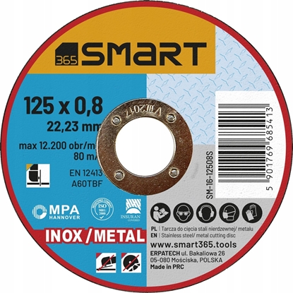 Picture of SMART365 tarcza do cicia inox/metal 125x0,8mm [25szt]