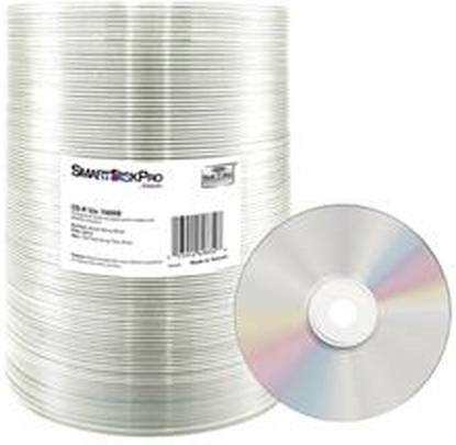 Attēls no Smartdisk CD-R, 69832, Blank Shiny Sliver, 100-pack, 700MB, 52x, 80min., 12cm, wrap, do archiwizacji danych