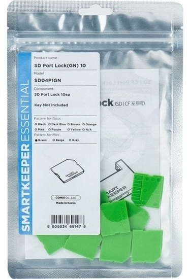 Picture of SmartKeeper MSD04P1GN 10 x Micro SD Port Blockers without Lock Key Mini Green SLSART-0323 SLSART0323 (SLSART-0323)