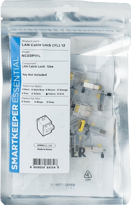 Picture of Smartkeeper SmartKeeper Basic "LAN Cable" Lock gelb            12 Stk.