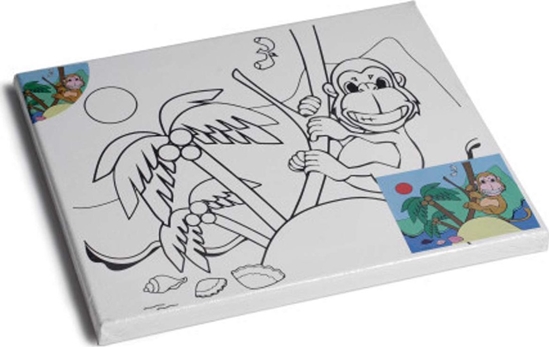 Изображение SmartMax Malerlærred med abe 24x30cm 18mm