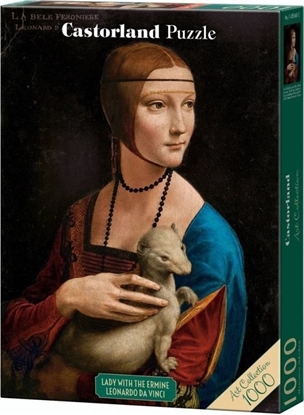 Изображение Smarton Puzzle 1000 elementów Dama z asiczk Leonardo da Vinci Art Collection