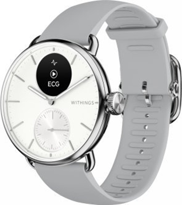 Attēls no Smartwatch Withings Withings Scanwatch 2 - zegarek z funkcj EKG, pomiarem pulsu i SPO2 oraz mierzeniem aktywnoci fizycznej i snu (38mm, white)