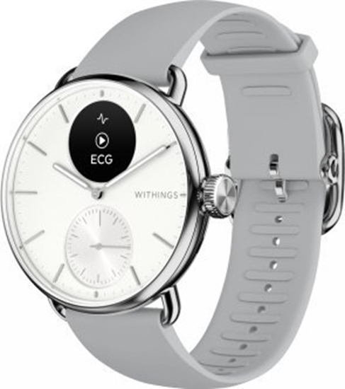 Picture of Smartwatch Withings Withings Scanwatch 2 - zegarek z funkcj EKG, pomiarem pulsu i SPO2 oraz mierzeniem aktywnoci fizycznej i snu (38mm, white)