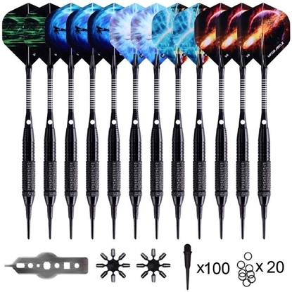 Attēls no Smiginio strlyi rinkinys WIN.MAX Dart Set Combo, WMG70020, 12 vnt. strlyi