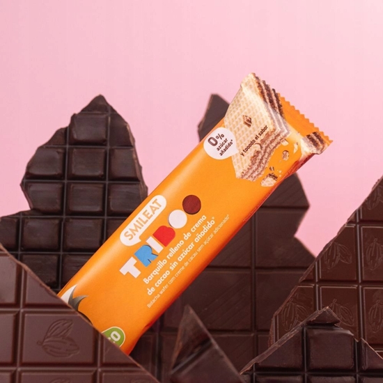 Picture of Smileat Triboo, BIO Wafelek z nadzieniem kakaowym, 30 g