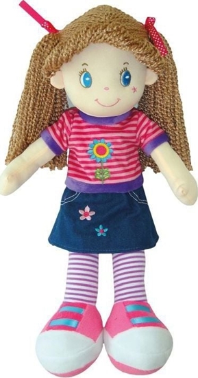 Picture of Smily Play Lalka szmacianka 40cm brzowe wosy mówi i piewa Smily Play