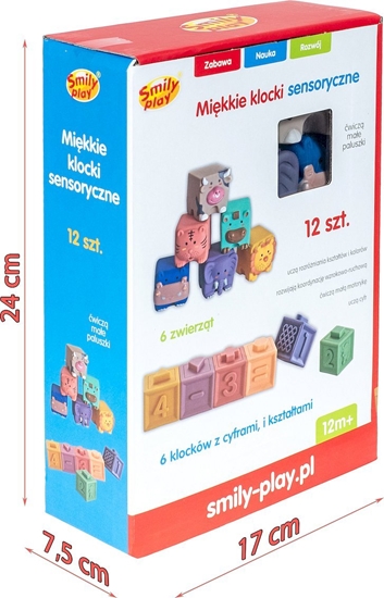 Picture of Smily Play Mikkie klocki sensoryczne 12 sztuk