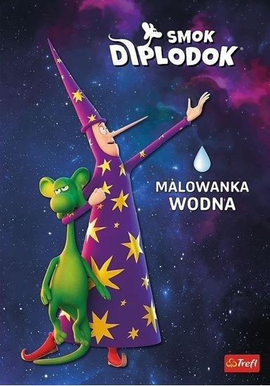 Изображение Smok Diplodok. Kolorowanka z naklejkami