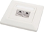 Picture of Solarix outlet CAT6 STP 2 x RJ45 podtynkowy biay SX9-2-6-STP-WH