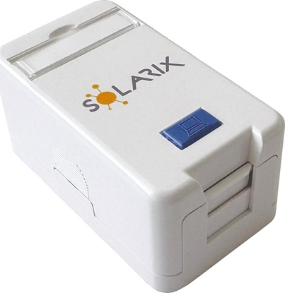 Picture of Solarix Zásuvka modulární pro 1 keystone na omítku bílá SXMO-1-0-WH