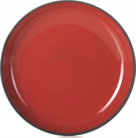 Picture of SOLID talerz 23,5 cm, czerwono-czarny