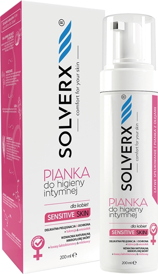 Picture of Solverx SOLVERX Sensitive Skin PIANKA DO HIGIENY INTYMNEJ do skóry wraliwej