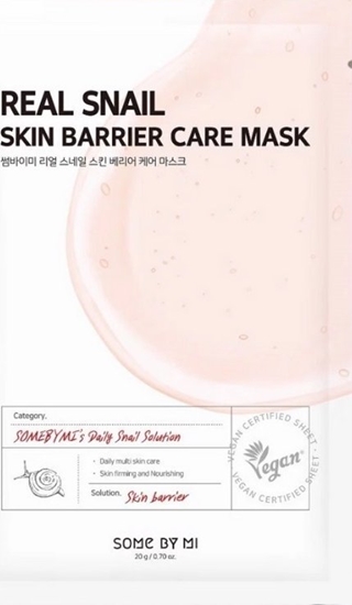 Изображение Some By Mi Real Snail Skin Barrier Care Mask - Str