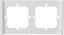 Picture of Sonoff Frame for switch M5 80 double 2-fold SONOFF M5-2C-80-FW (white)