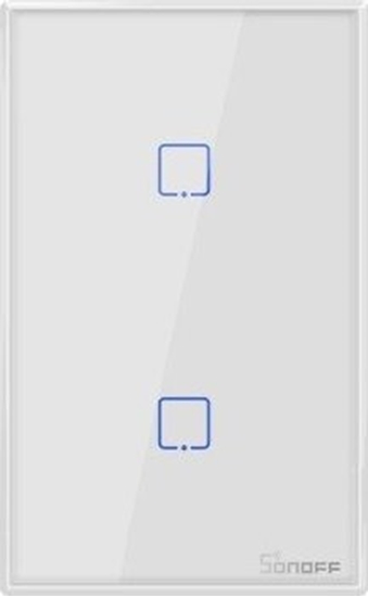 Picture of Sonoff T2US2C - 2-gang Wi-Fi Smart Wall Switch US - White