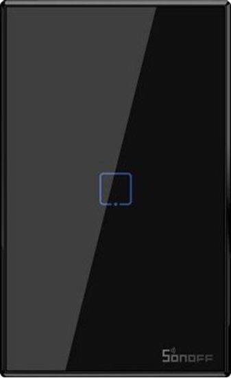 Picture of Sonoff T3US1C - 1-gang Wi-Fi Smart Wall Switch US - Black
