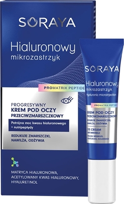 Picture of Soraya SORAYA Hialuronowy mikrozastrzyk Progresywny krem pod oczy przeciwzmarszczkowy 15 ml