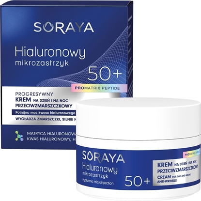 Picture of Soraya SORAYA Hialuronowy mikrozastrzyk Progresywny krem przeciwzmarszczkowy 50+ na dzie i na noc 50 ml
