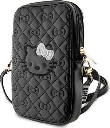 Picture of Sourcing Hello Kitty Handbag HKPBPEKHBPK black/black Quilted Bows Strap