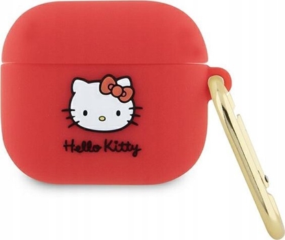 Picture of Sourcing Hello Kitty HKA33DKHSF Airpods 3 cover fuchsia/fuschia Silicone 3D Kitty Head