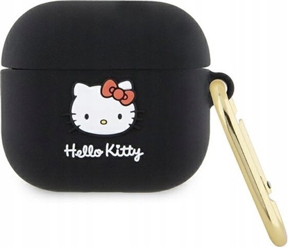 Picture of Sourcing Hello Kitty HKA33DKHSK Airpods 3 cover black/black Silicone 3D Kitty Head