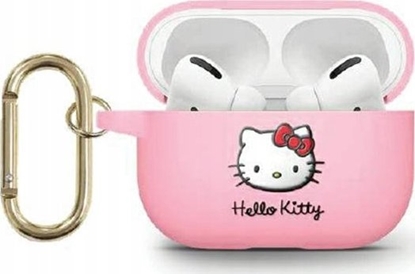 Picture of Sourcing Hello Kitty HKA33DKHSP Airpods 3 cover pink/pink Silicone 3D Kitty Head