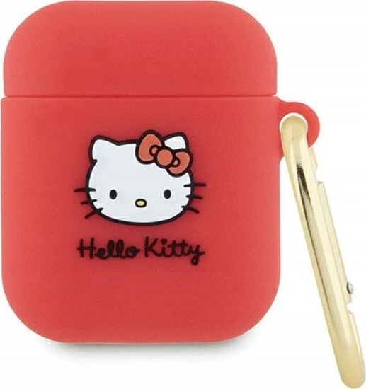 Picture of Sourcing Hello Kitty HKAP23DKHSF Airpods Pro 2 (2022/2023) cover fuchsia/fuschia Silicone 3D Kitty Head