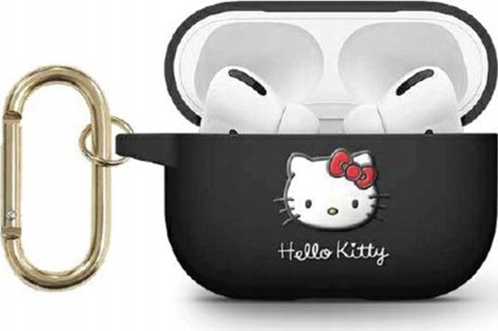 Picture of Sourcing Hello Kitty HKAP23DKHSK Airpods Pro 2 (2022/2023) cover black/black Silicone 3D Kitty Head