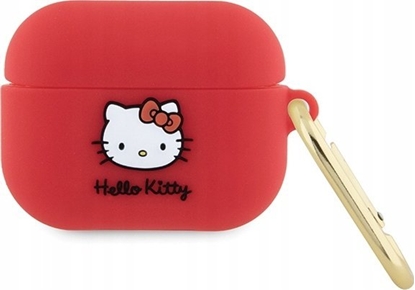 Picture of Sourcing Hello Kitty HKAP3DKHSF Airpods Pro cover fuchsia/fuschia Silicone 3D Kitty Head