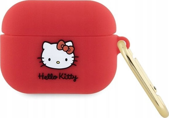 Picture of Sourcing Hello Kitty HKAP3DKHSF Airpods Pro cover fuchsia/fuschia Silicone 3D Kitty Head